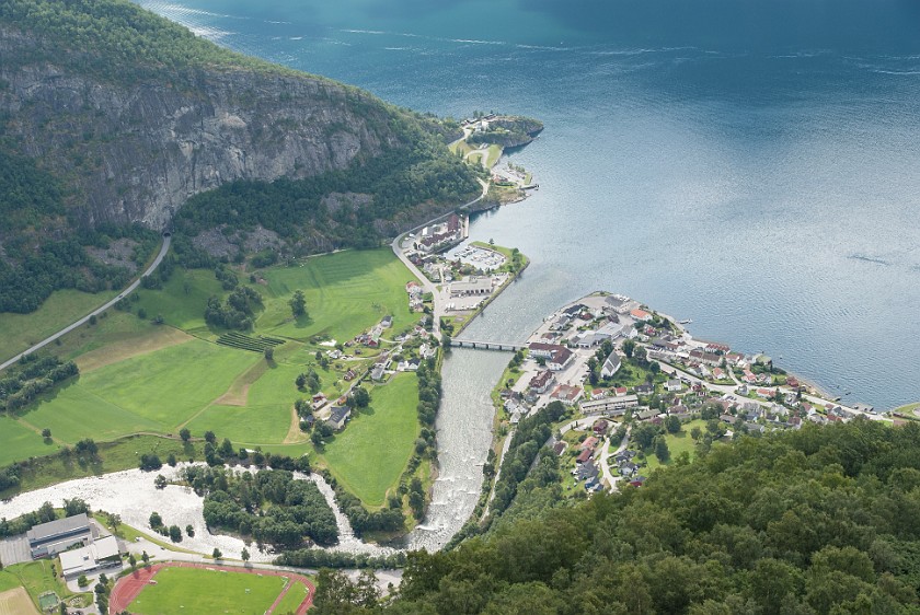 Stegastein. View on Aurlandsvangen. near Aurlandsvangen. .