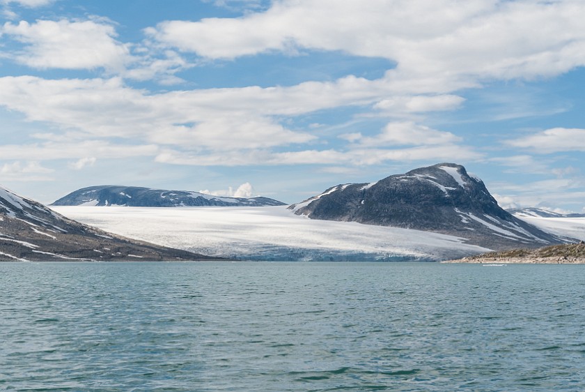 Styggevatnet Lake & Austdalsbreen Glacier. Austdalsbreen glacier. near Gjerde. .