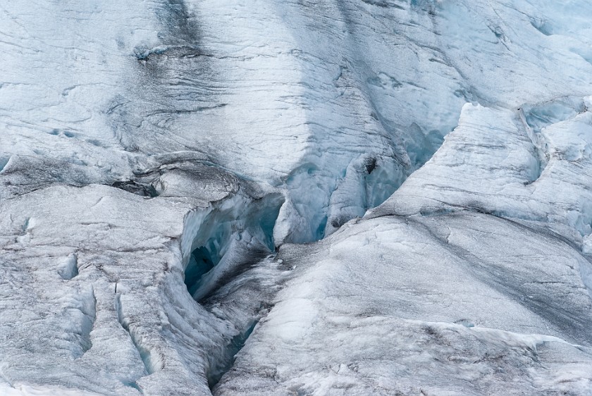 Styggevatnet Lake & Austdalsbreen Glacier. Glacier ice. near Gjerde. .