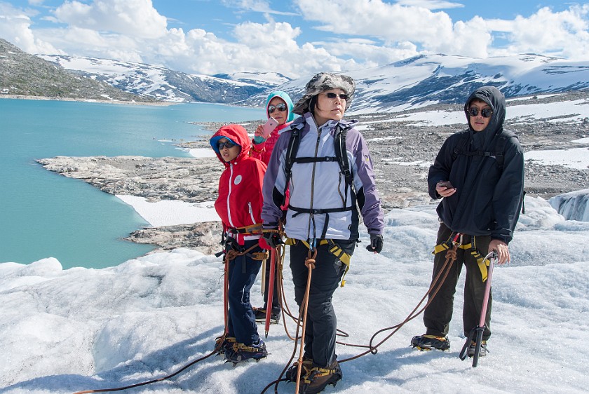 Styggevatnet Lake & Austdalsbreen Glacier. Glacier tour. near Gjerde. .