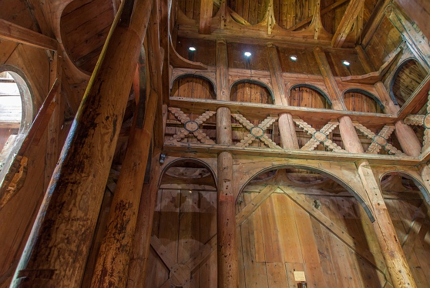 Borgund Stave Church. Interior. Borgund. .