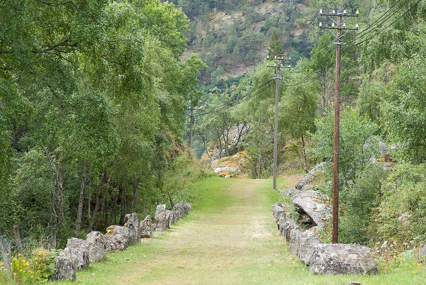 Borgund Stave Church. Historic road. near Borgund. .