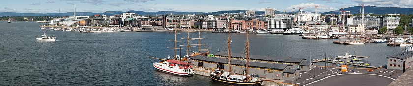Oslo. Harbour with view on Aker Brygge. Oslo. .