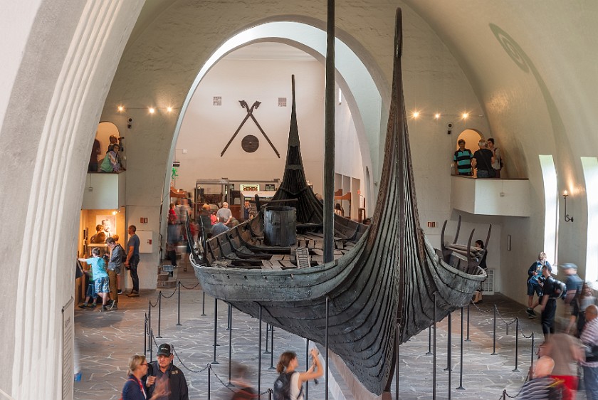 Viking Ship Museum. Oseberg ship. Oslo. .