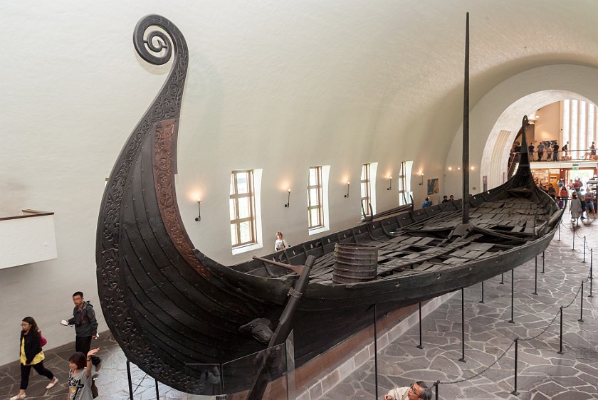 Viking Ship Museum. Oseberg ship. Oslo. .