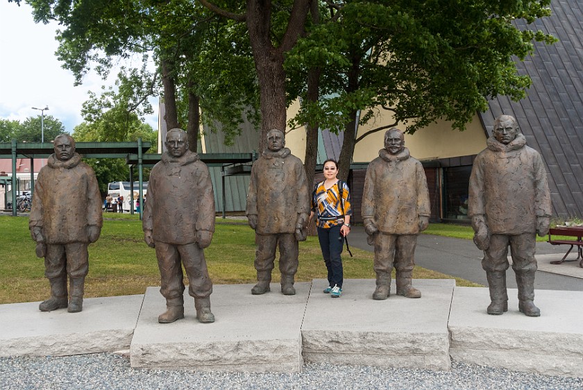 Fram Museum. Roald Amundsen and his south pole expedition team. Oslo. .