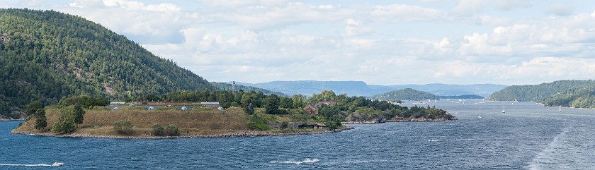 Ferry to Kiel. Oscarsborg fortress. near Oslo. .