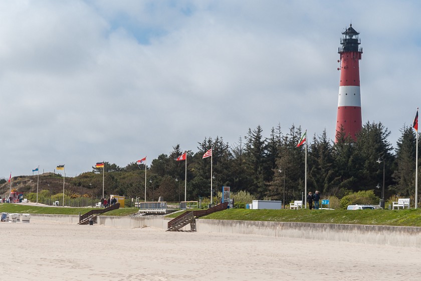 Southern Sylt. Hörnum beach and lighthouse. Hörnum. .