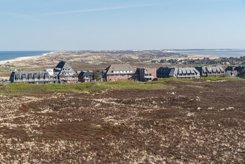 Northern Sylt. View from the Uwe dune towards Kampen and List. Kampen. .