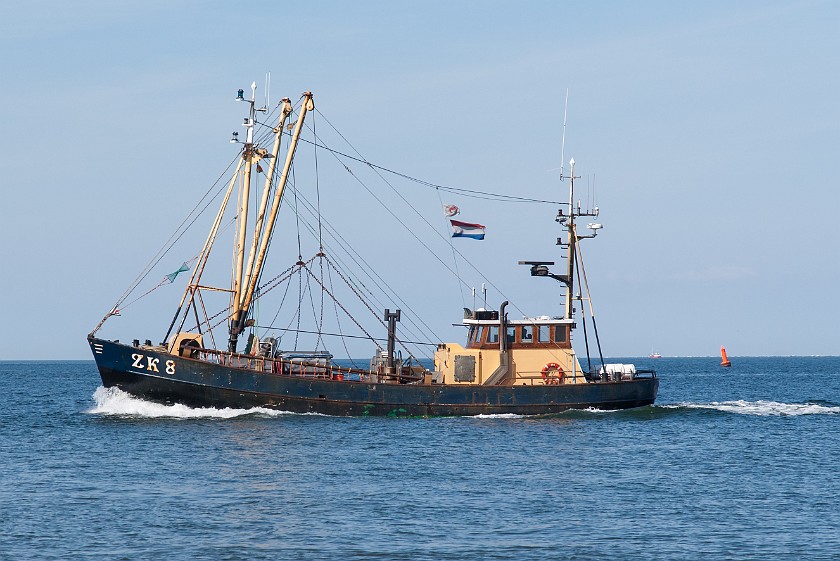 Northern Sylt. Fishing boat. List. .