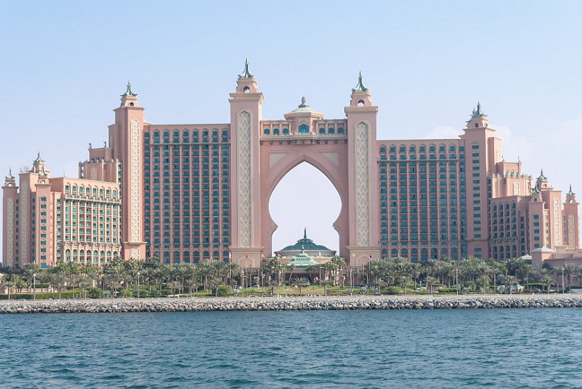 Dubai Skyline. Atlantis resort, at The Palm Jumeirah. Dubai. .
