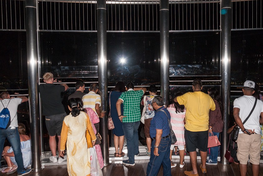 Burj Khalifa. Visitor platform at level 125 at 452m. Dubai. .
