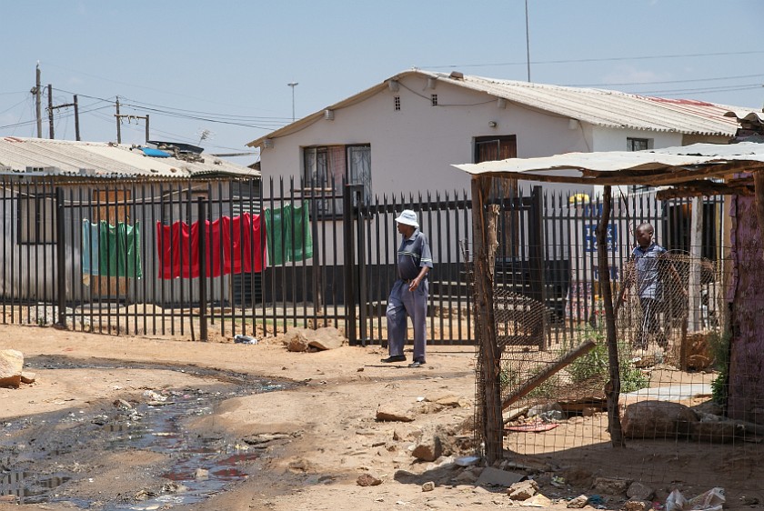 Soweto. Bicycle tour in the Soweto township. Johannesburg. .