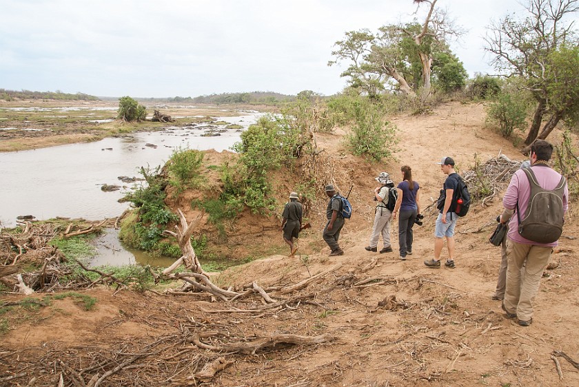 Kruger National Park. Walk at the Olifants river. Olifants Rest Camp. .