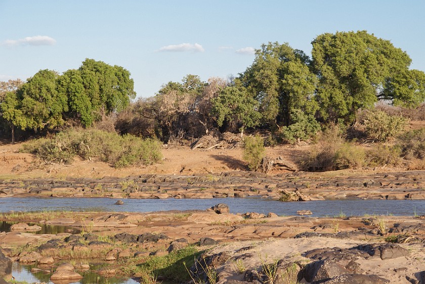 Kruger National Park. Olifants river. Olifants Rest Camp. .