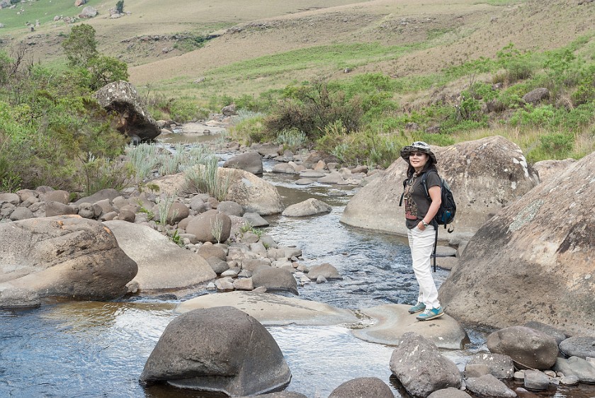 Ukhahlamba Drakensberg Park. Boesmansriver. Giant's Castle Camp. .