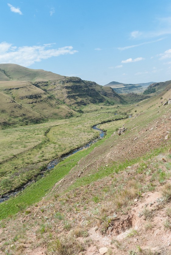 Ukhahlamba Drakensberg Park. Boesmansriver. Giant's Castle Camp. .