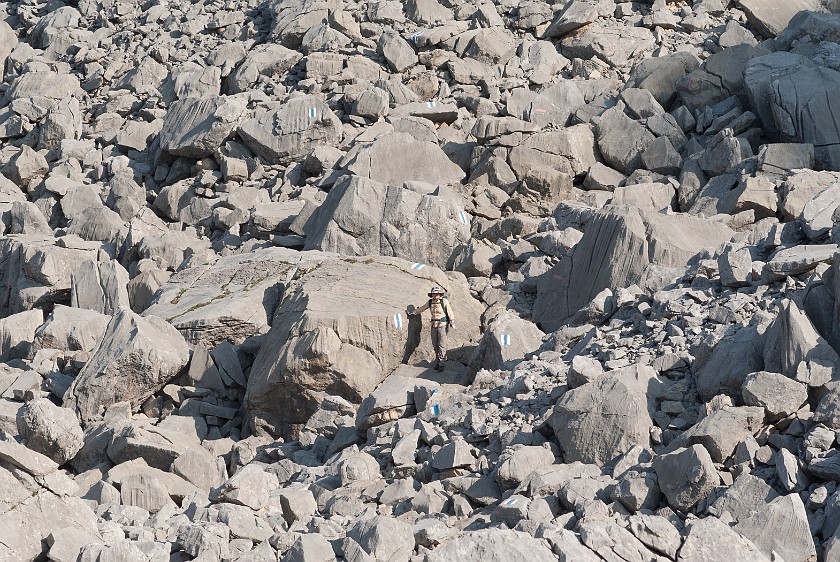 Hike to the Saladina Peak. Rock area. near Lech. .
