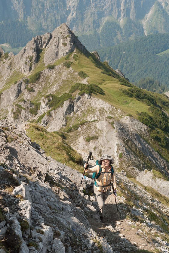 Hike to the Saladina Peak. Approaching the Saladina peak. near Lech. .
