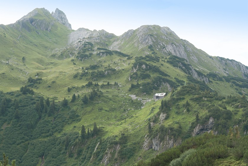 Hike to the Summit of the Rote Wand. Freiburger Hütte. near Lech. .