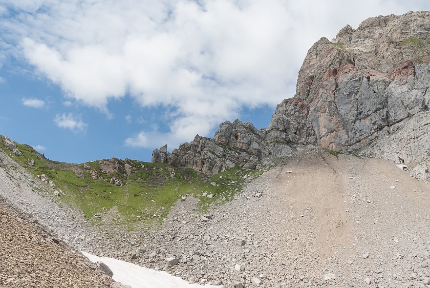 Hike to the Summit of the Rote Wand. Rote Furka. near Lech. .