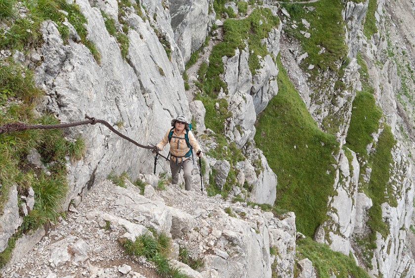 Hike to the Summit of the Rote Wand. Hiking path. near Lech. .