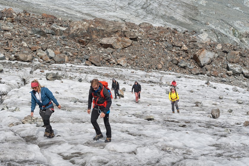 Jamtal Glacier Tour. Glacier hiking. near Galtür. .