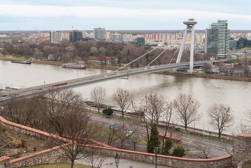 Bratislava. New bridge. Bratislava. .