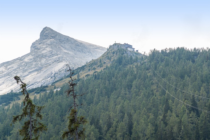 Hike to the Watzmannhaus. Material cable car to the Watzmannhaus. near Berchtesgaden. .