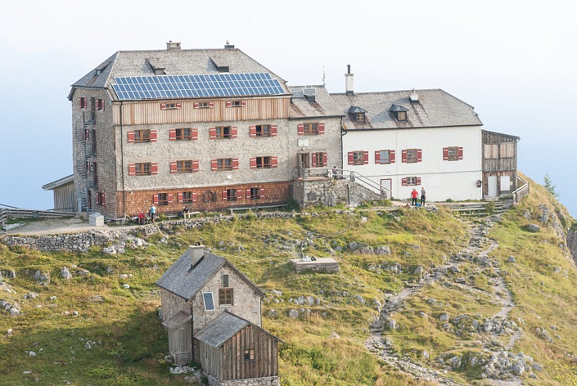 Hike to the Watzmann Central Summit. Watzmannhaus. near Berchtesgaden. .