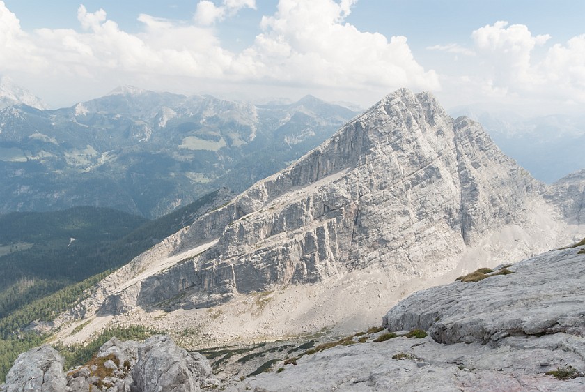 Hike to the Watzmann Central Summit. Watzmannkind. near Berchtesgaden. .