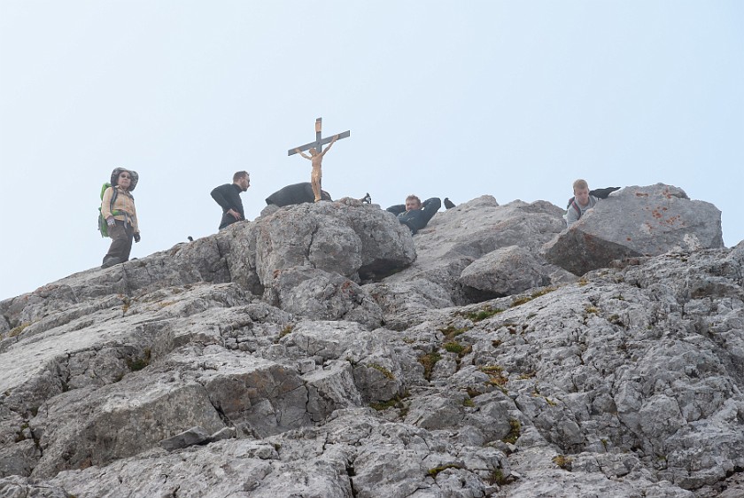 Hike to the Watzmann Central Summit. Hocheck summit. near Berchtesgaden. .