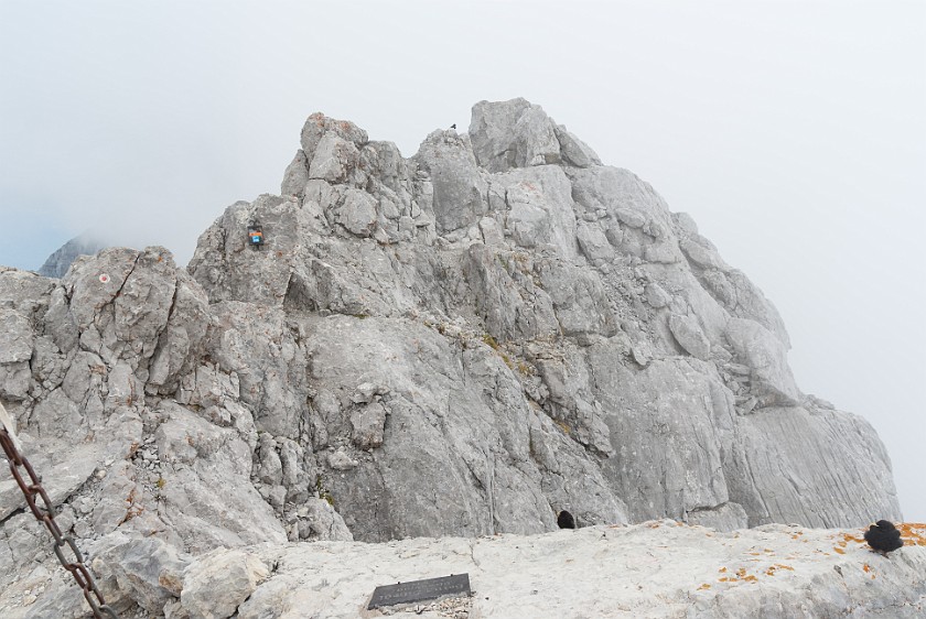 Hike to the Watzmann Central Summit. View from the Watzmann central summit. near Berchtesgaden. .