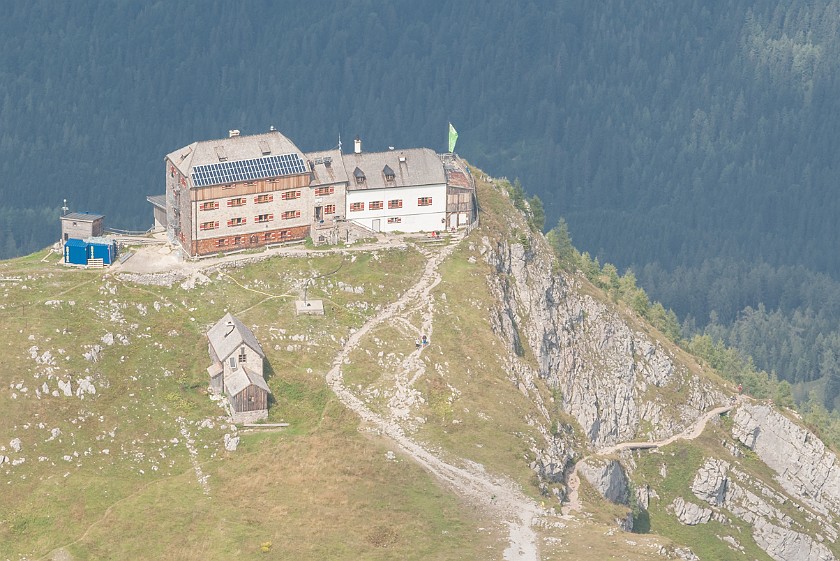 Hike to the Watzmann Central Summit. Watzmannhaus. near Berchtesgaden. .