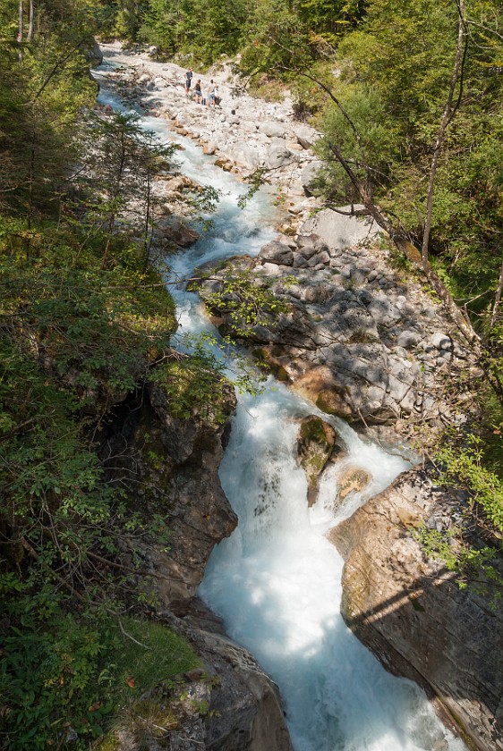 Hike to the Wimbachgrieshütte. Wimbachklamm south-end. near Berchtesgaden. .