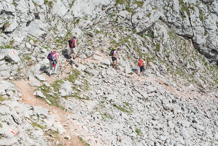 Hike to the Ingolstädter Haus. Hiking to the Steinernes Meer. near Berchtesgaden. .