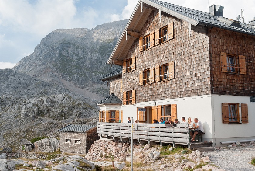 Hike to the Ingolstädter Haus. Ingolstädter Haus. near Berchtesgaden. .