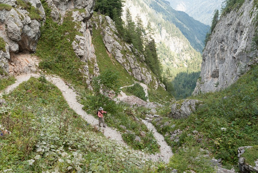 Hike to St. Bartholomä. Saugasse. near Berchtesgaden. .