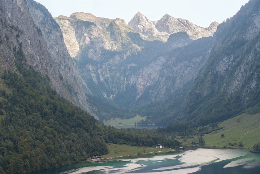 Hike to St. Bartholomä. Königssee, Saletalm, Obersee and Fischunkelalm. near Berchtesgaden. .
