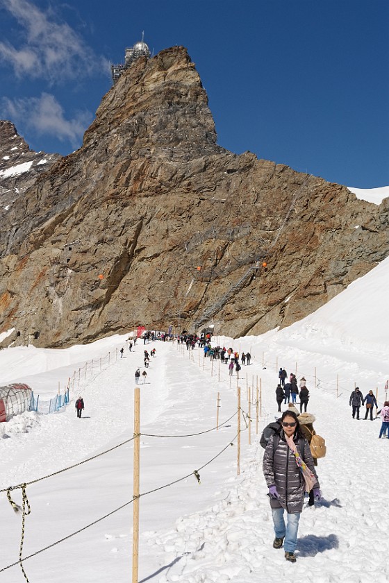 Jungfraujoch. Hike to the Mönchsjochhütte. near Grindelwald. .