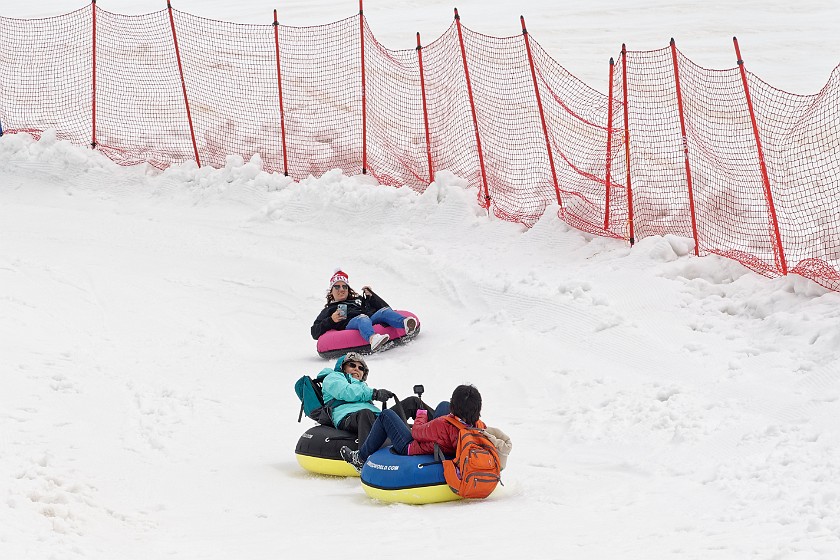Jungfraujoch. Snow tubing at the Snow Fun Park. near Grindelwald. .