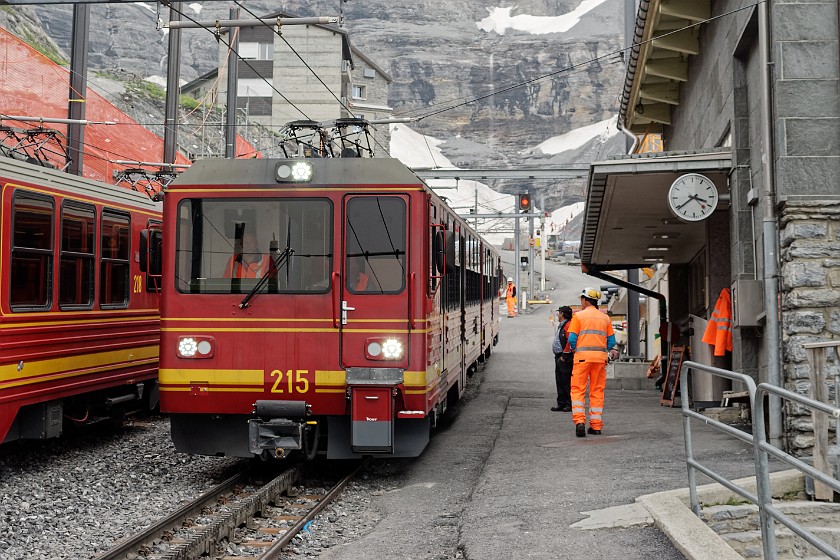 Eiger Trail . Eigergletscher station. near Grindelwald. .