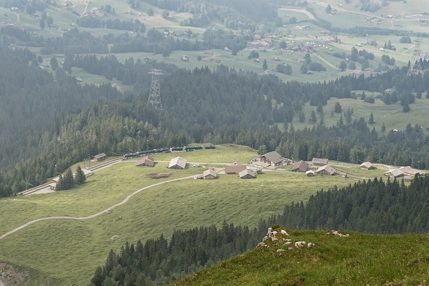 Eiger Trail . View on Alpiglen. near Grindelwald. .