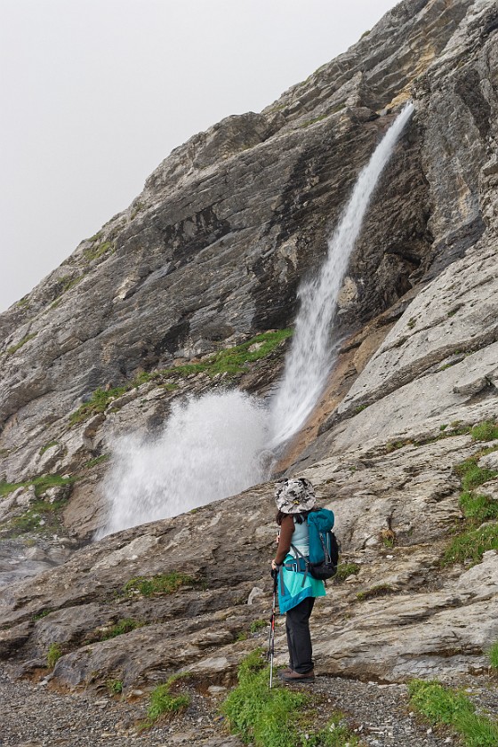 Eiger Trail . Sandbach waterfall. near Grindelwald. .