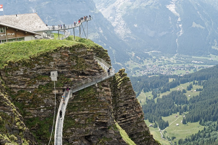 Grindelwald–First. View from First on Grindelwald. near Grindelwald. .