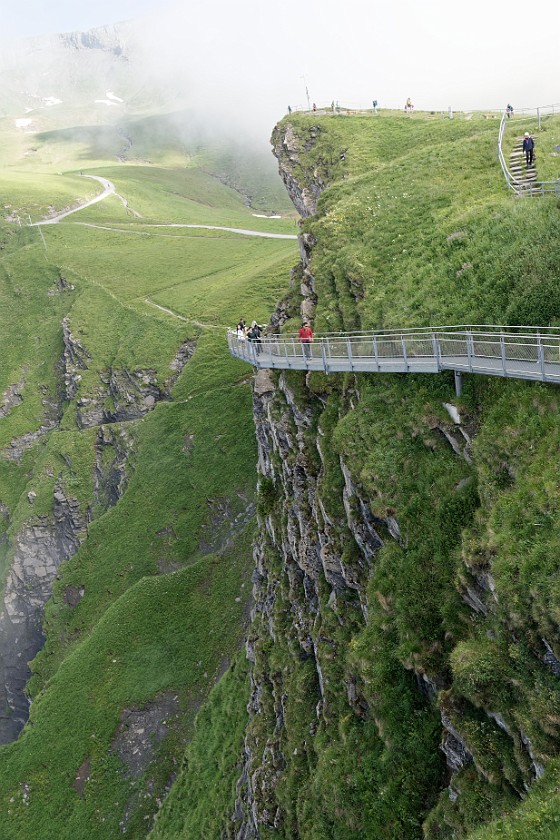 Grindelwald–First. Cliff walk. near Grindelwald. .