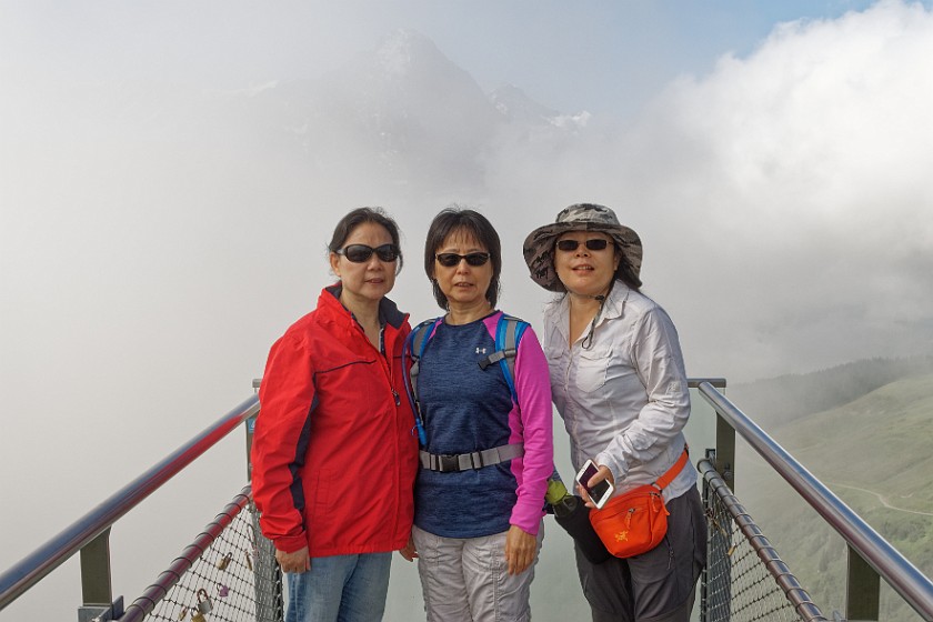 Grindelwald–First. Group photo with the Eiger in the background. near Grindelwald. .