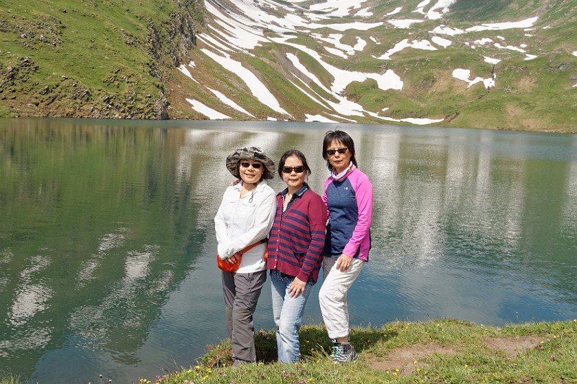 Grindelwald–First. Group photo in front of the Bachalpsee. near Grindelwald. .