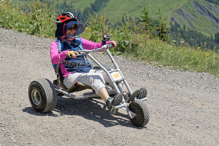 Grindelwald–First. Mountain cart driving. near Grindelwald. .