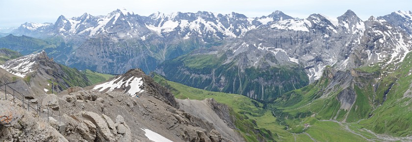 Schilthorn. Panoramic view from the Schildhorn. near Mürren. .